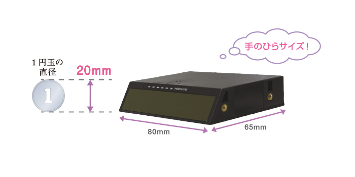 厚さたったの20㎜!!驚愕の薄型設計