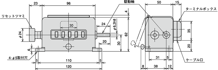 右、左駆動