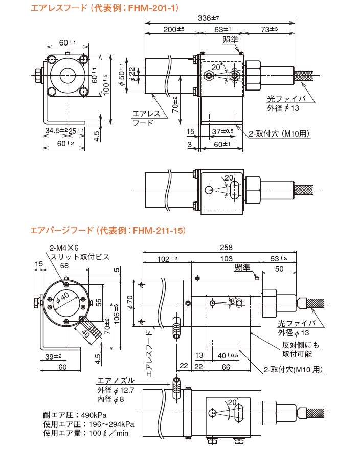 エアレスフード・エアパージフード