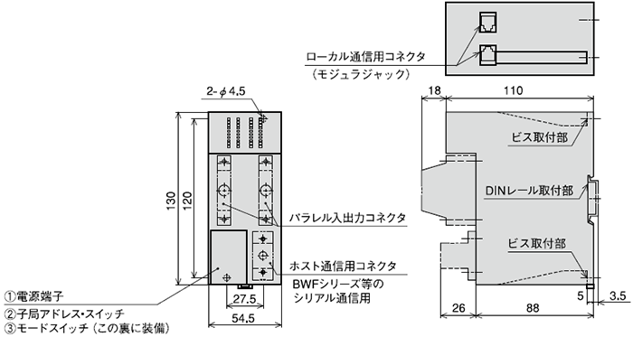 ISP-A1C/ISP-A1C-C　基本・増設共用ユニット