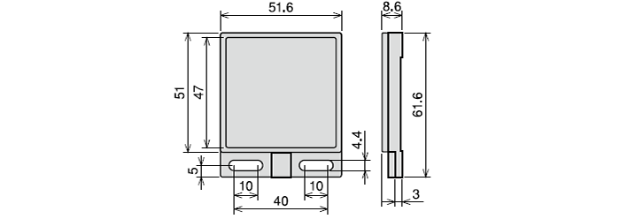 反射板　RRP-50S-V(回帰反射形に付属)